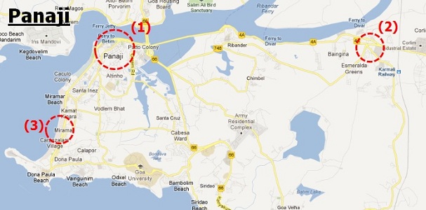 Panaji map